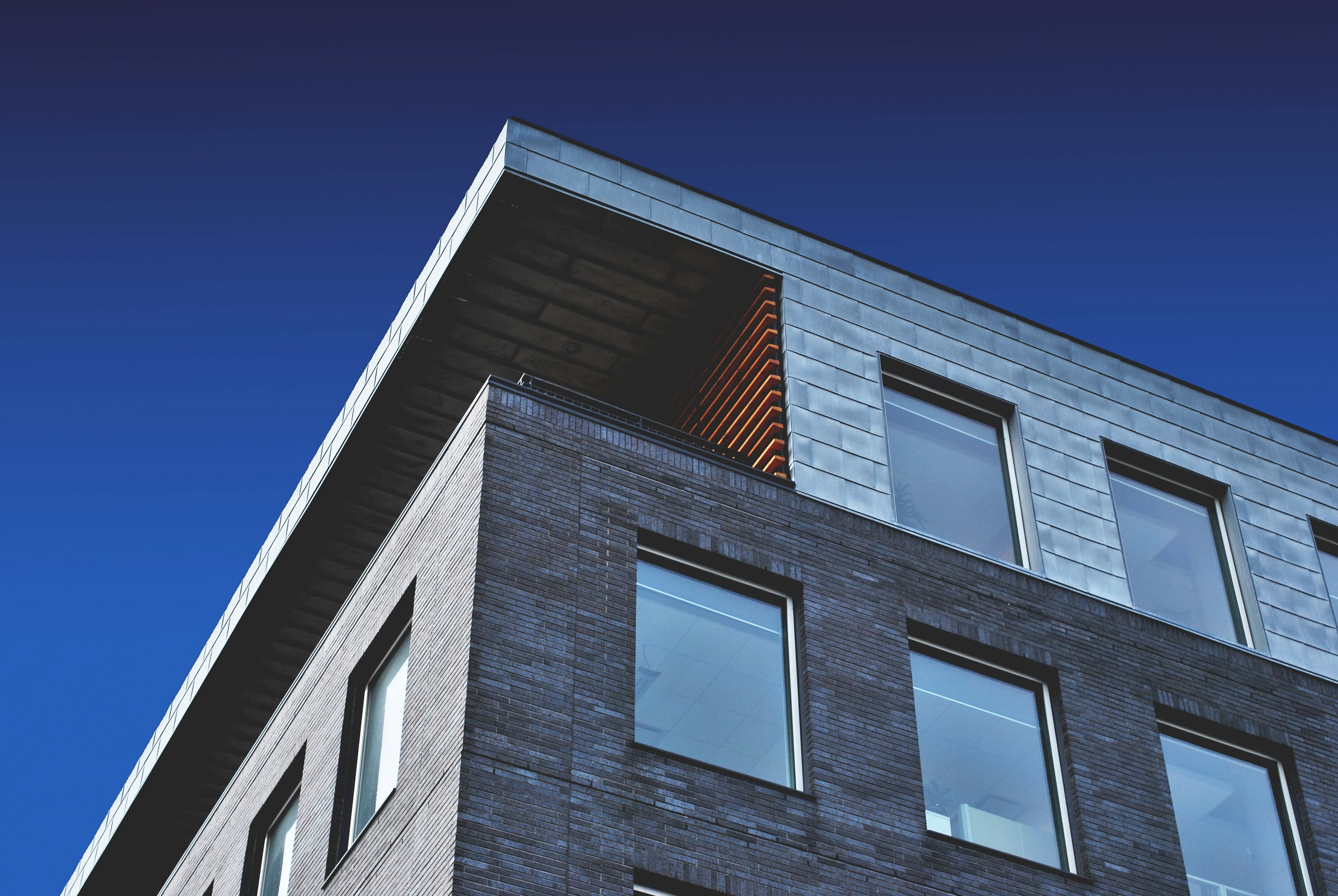Modern apartment building exterior